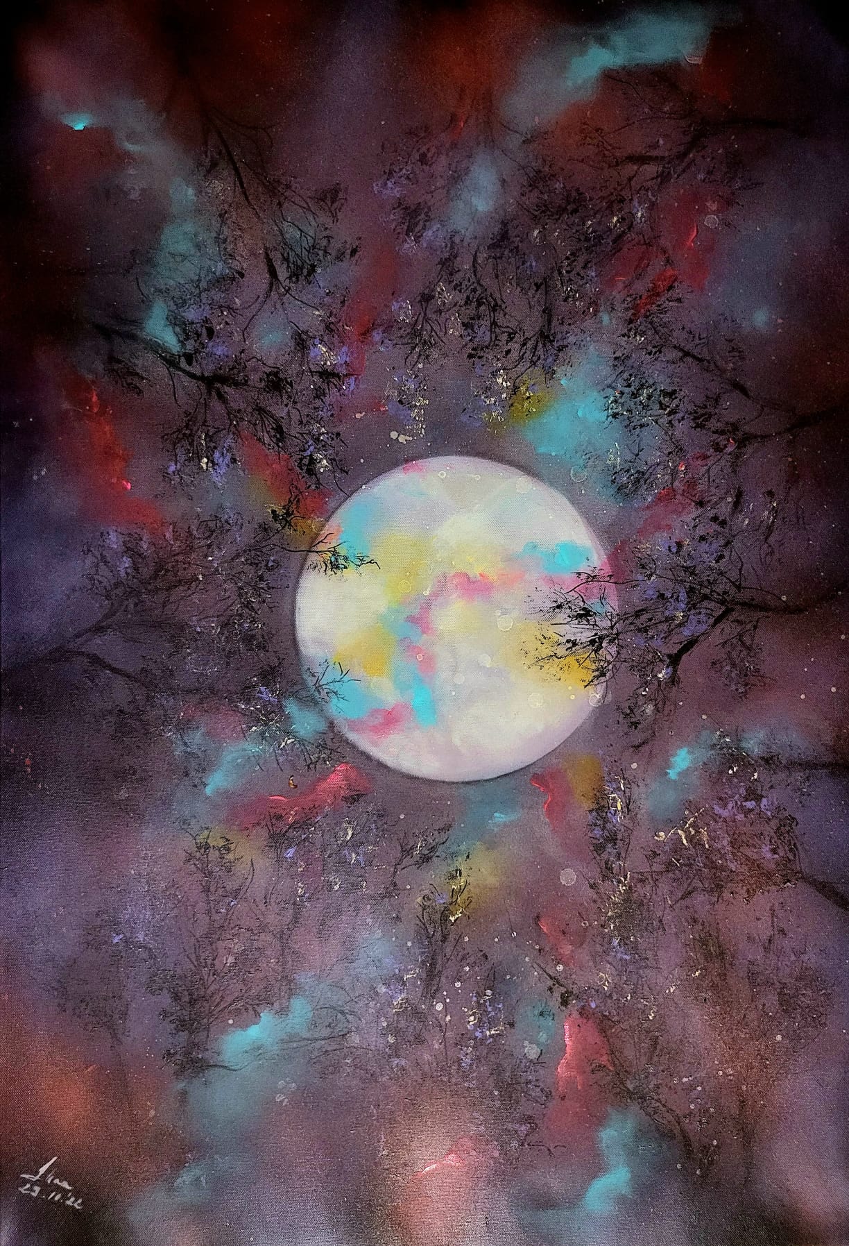 ArteDiAlina.com painting: Magic Moon